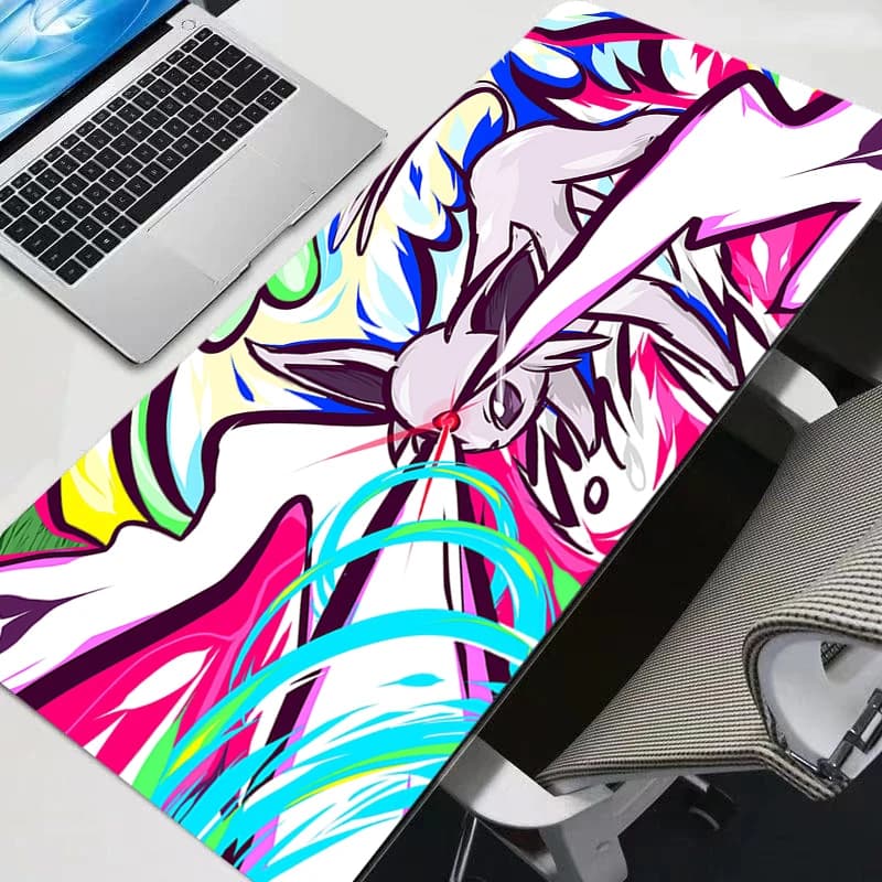 Tappetino per mouse da gaming grande, anime, PC, Pokemon Pikachu, tappetino da scrivania per computer, per giocatori, per CS GO, LOL, XXL, per laptop, kawaii.