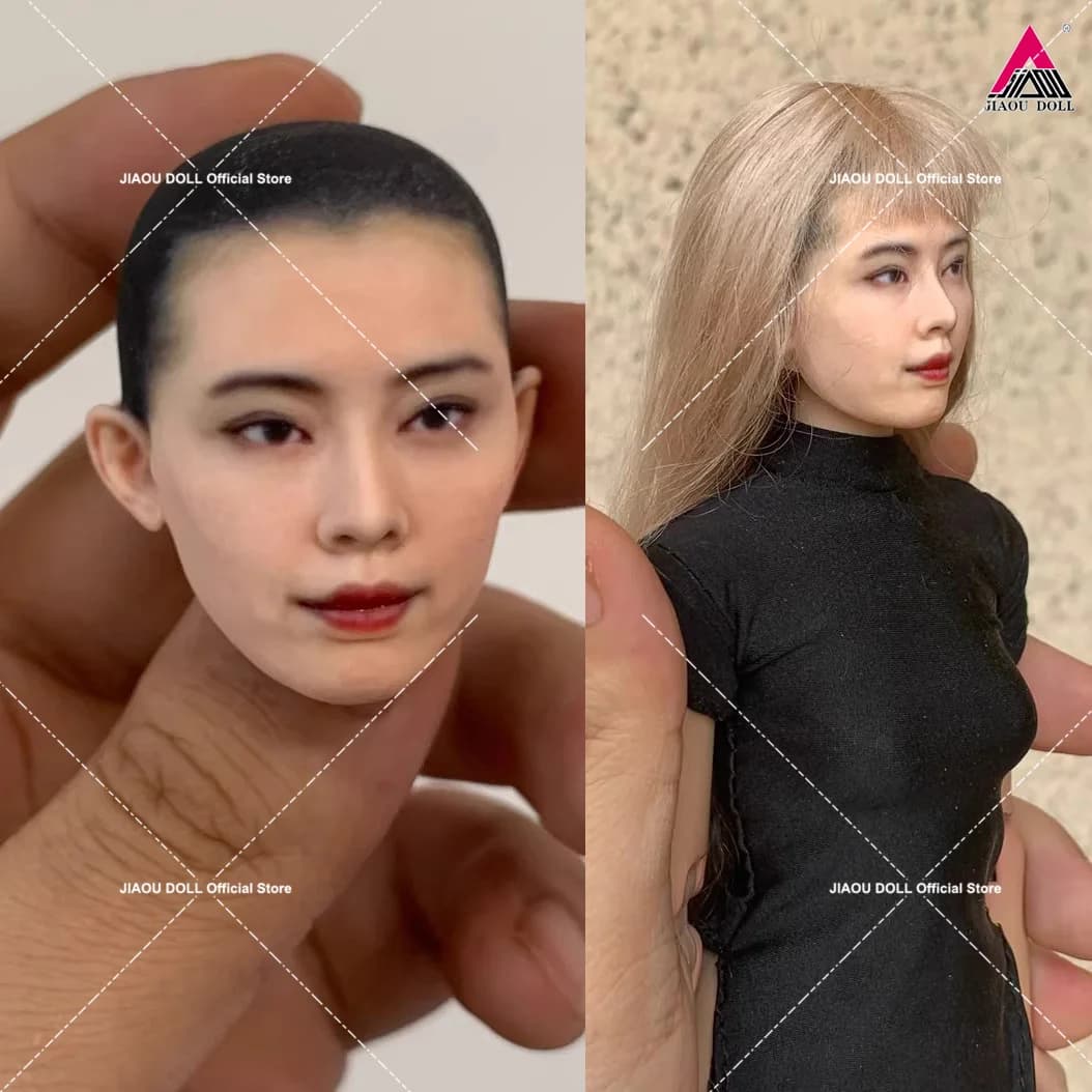 1/6 1/12 Bilancia Asia Attrice Joey Wong Bellezza Ragazza Testa Dipinta Modello In Resina Per 12 ''6 '' Soldato Femminile Action Figure corpo bambola