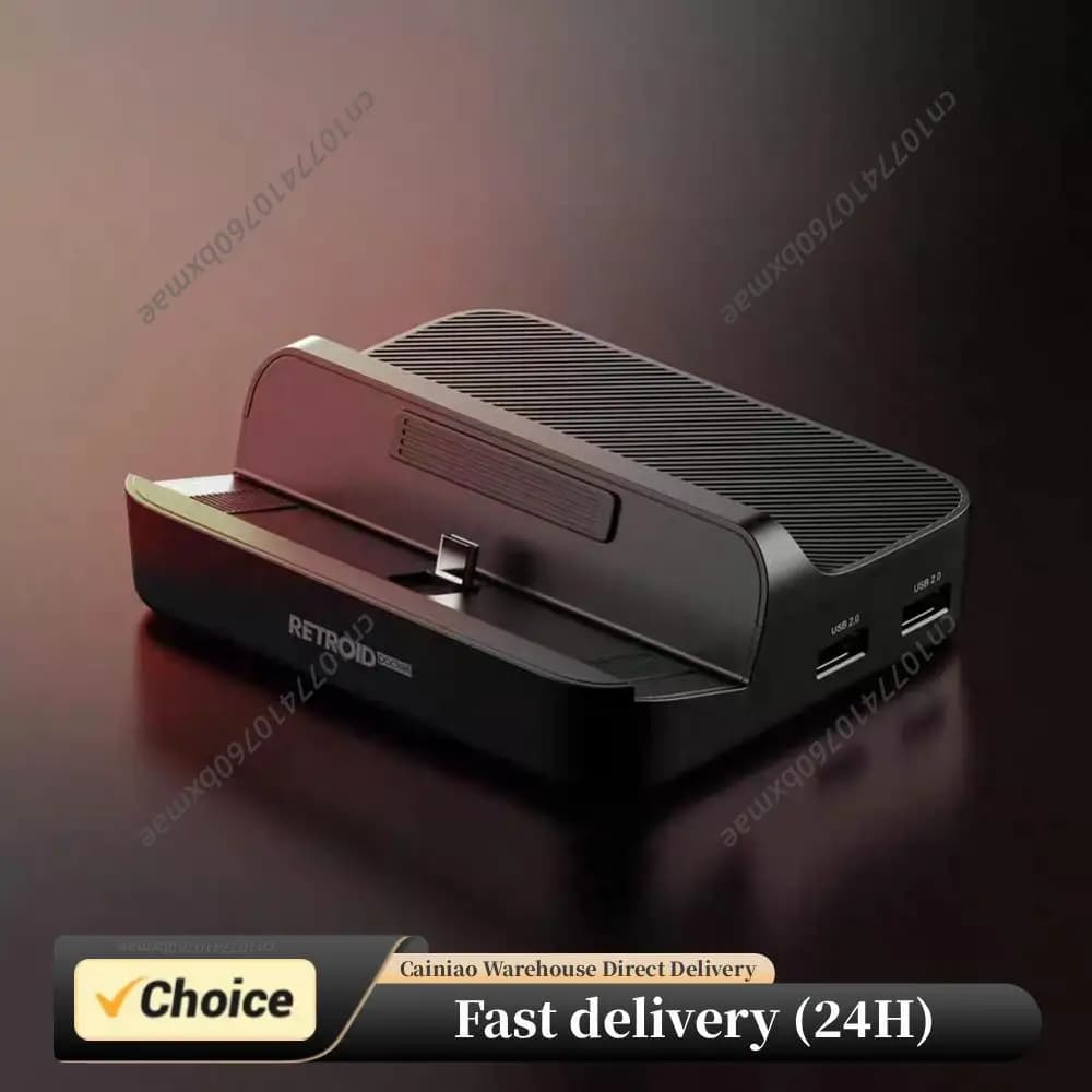 Dock di ricarica 7 in 1 per Retroid Pocket 5, stazione di ricarica con ricarica PD, compatibile con HDMI, accessori per console di gioco mini.
