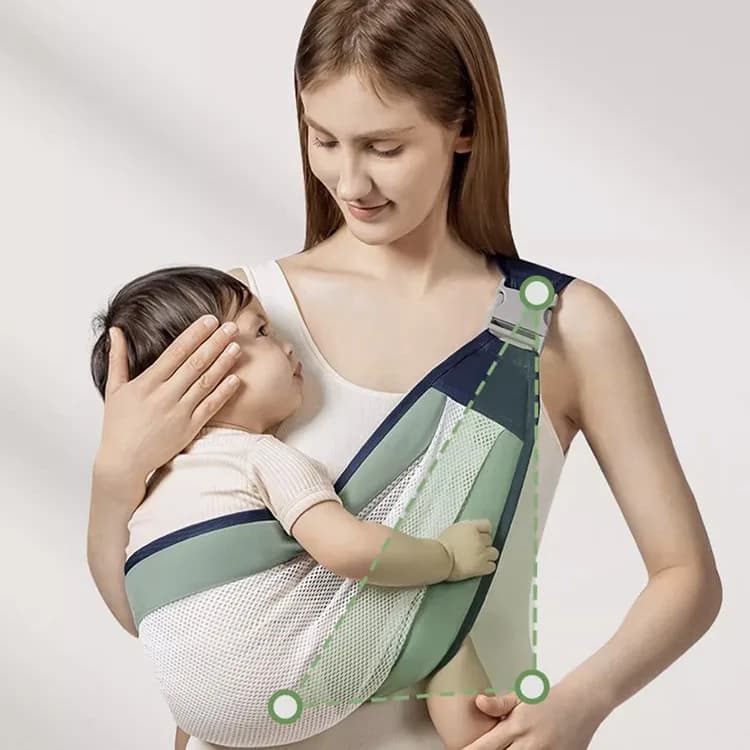 Marsupi frontali regolabili con sedile sui fianchi Design ergonomico leggero Zaini per neonati Traspiranti a mani libere
