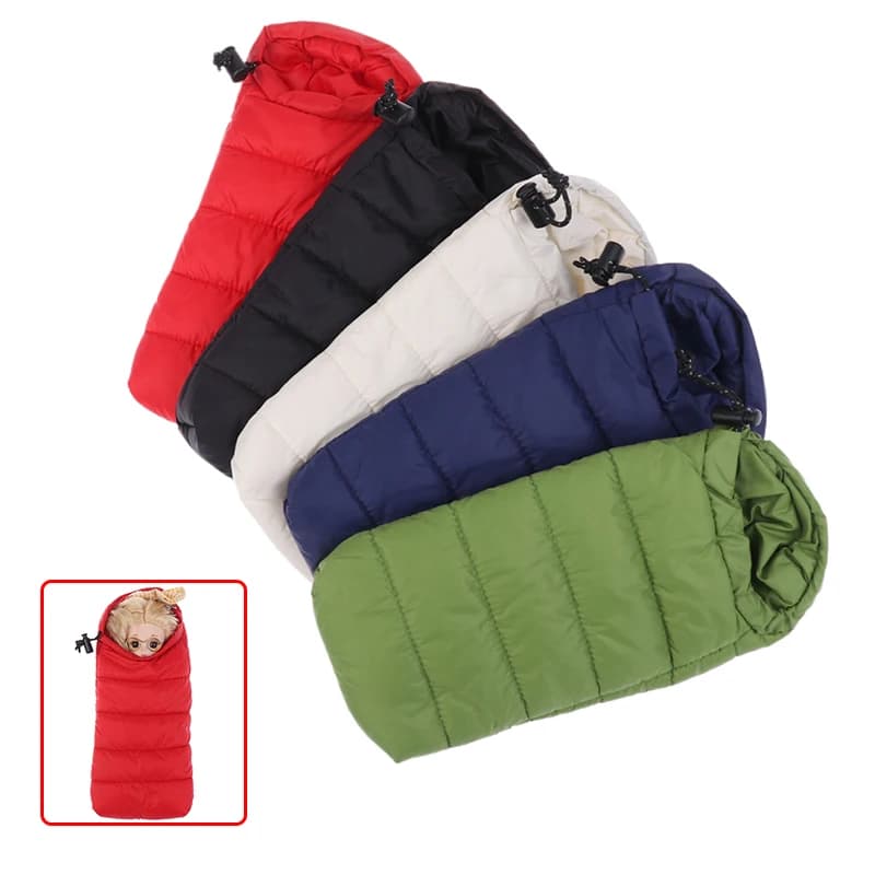 1 pc simulation doll sleeping bag doll house furniture bedroom toys doll house camping outdoor decoration scene accessories