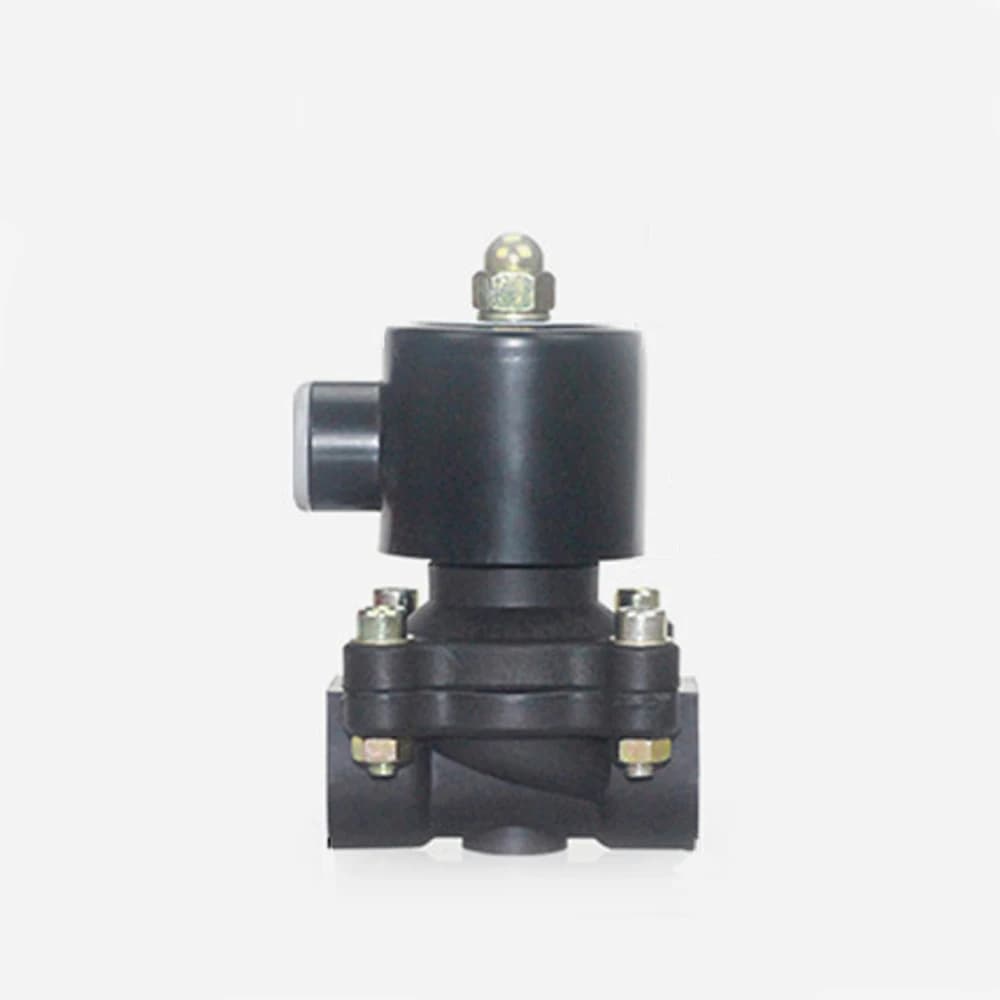 Elettrovalvola in plastica da 1/2" Elettrovalvola acqua normalmente chiusa AC220V DC24V DC12V per acqua olio aria