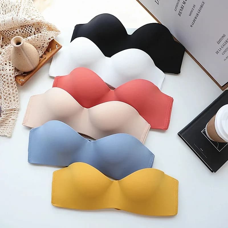 KUCLUT Invisible Bra Strapless Bralette 1/2 Cup Women's Underwear Female Seamless Party Wedding Bras Sexy Lingerie New