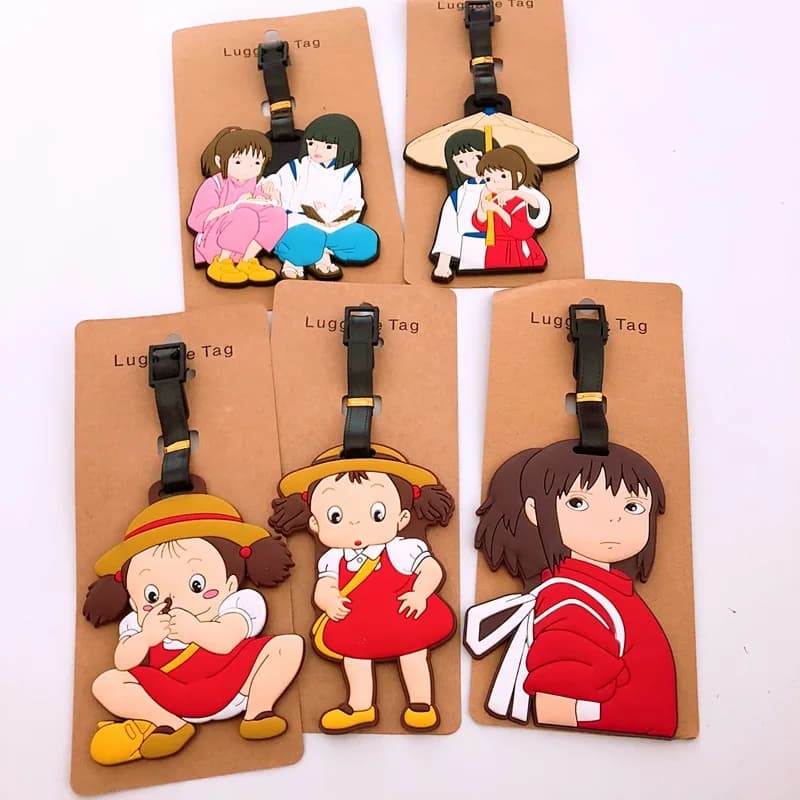 Totoro Anime Cute Bagagli Tag Valigia ID Addres Holder Bagagli Etichette d'imbarco Etichetta portatile