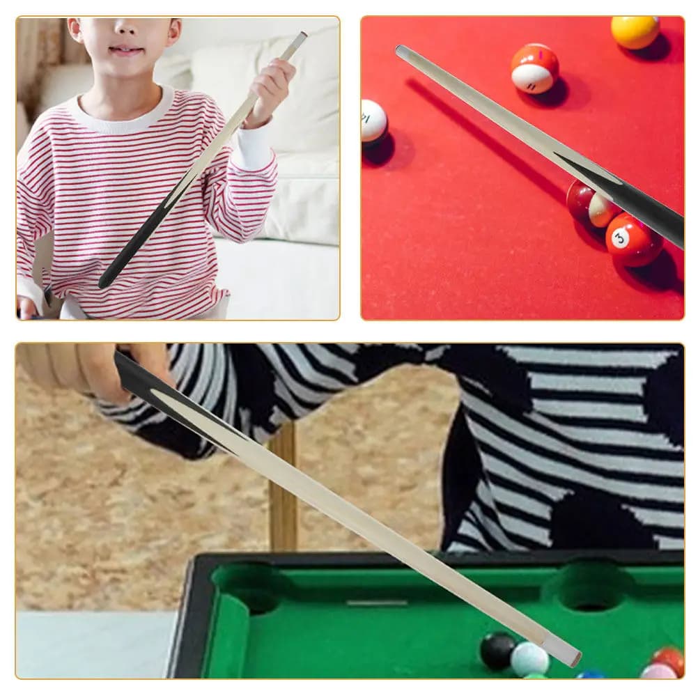 Set di 5 Stecche da Biliardo Corte per Bambini, Mini Stecche da Biliardo con Impugnatura Facile, Set per Principianti