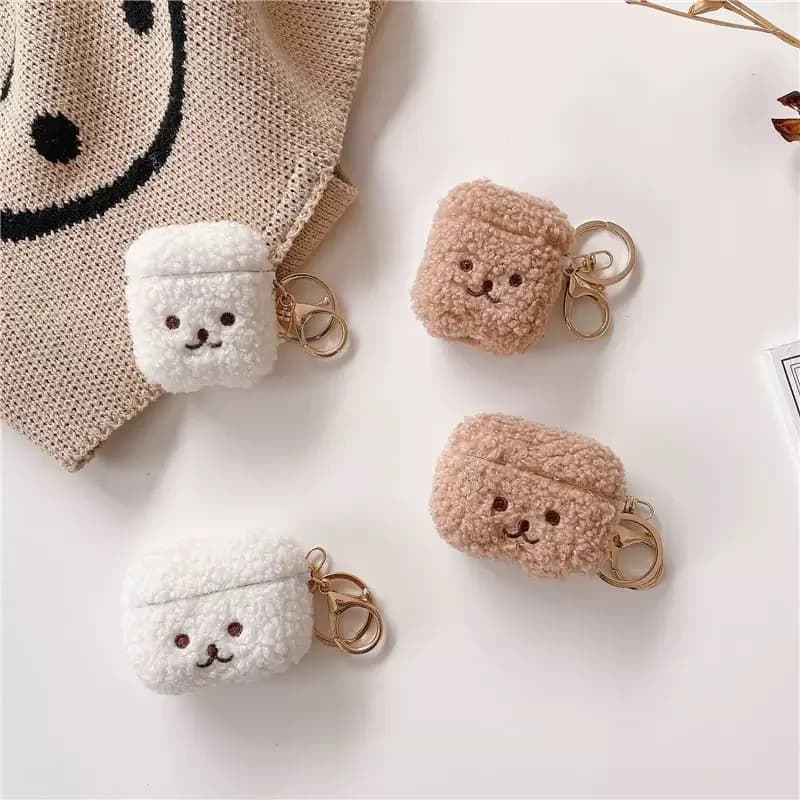 Nuovo Cartone Animato Carino Caso Per Airpods 1 2 3 4 Pro2 Custodie 3D In Silicone Teddy Dog Auricolare Senza Fili Anti-perso Copertura Protettiva