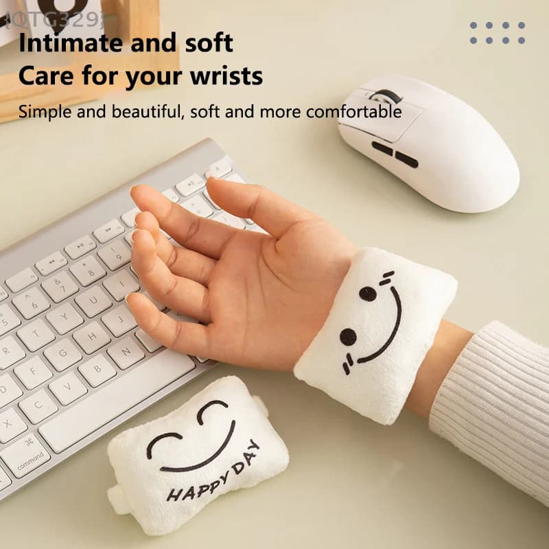 Supporto per il polso per ufficio aziendale: comodo poggiapolsi per mouse e tastiera, design carino e alla moda con braccialetto unisex