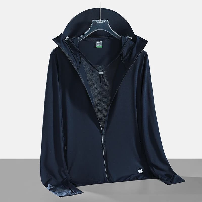 Couple Outdoor Comprehensive Training Sports Leisure Sunscreen Skin Clothing Lightweight Breathable UV Resistant Hooded Jacket
