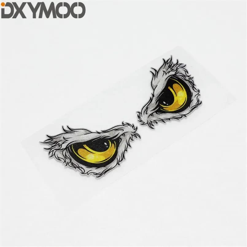 Peeping Eyes Fashion No Fears Casco da motociclista Adesivo per bici Auto Camion Finestra Car Styling Decal 10x5 cm