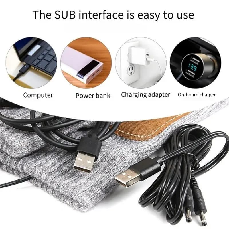 Guanti termici isolati 652F Guanti riscaldanti con ricarica USB Scaldamani per climi