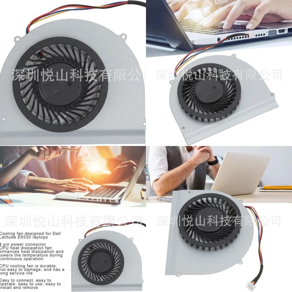 Ventola di Raffreddamento Sostitutiva per Dell 0M2CFG M2CFG MF60120V1-C450-G9A MF60120V1, Ventola per Computer Portatile ad Alte Prestazioni e Silenziosa per CPU