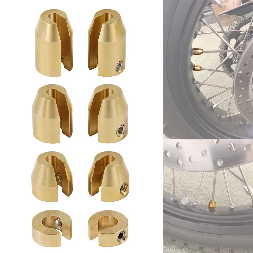 4/8pcs Universal Reusable Brass Dirt Bike Spoke Weights for KTM Honda Yamaha Suzuki Beta GasGas Sherco Supermoto Wheel Balancing