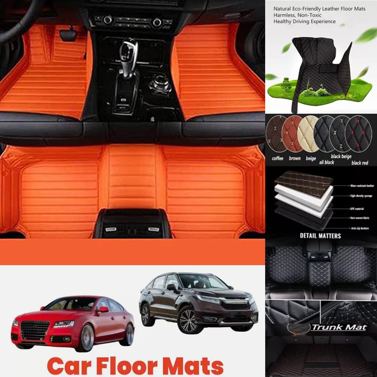 Tappetini per auto personalizzati impermeabili in pelle 5D per Nissan XTrail Rogue X-Trail Tappeti per auto Fodere per accessori per auto