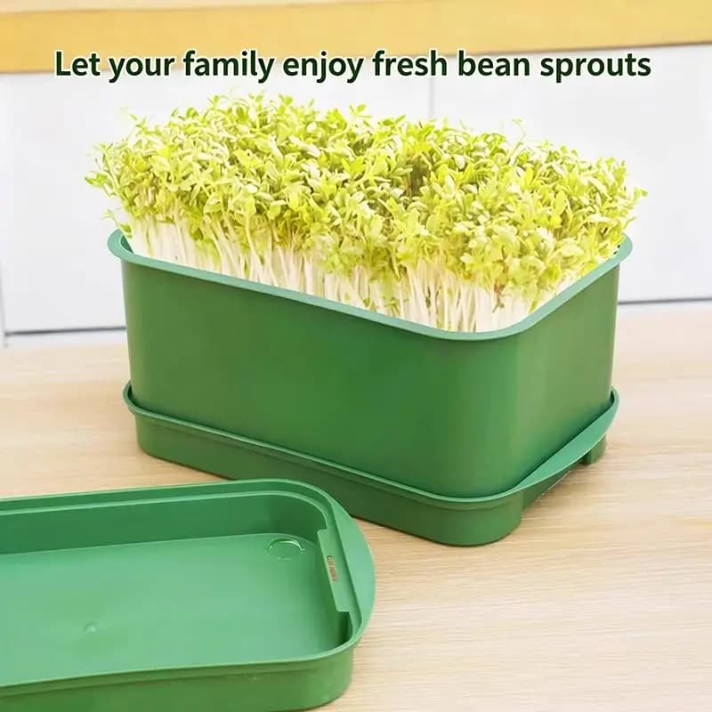 Seed Sprout Tray Garden Hydroponic Peanut Sprouting Box Mini Greenhouse Germination Kits Germination Soilless Planting Pot
