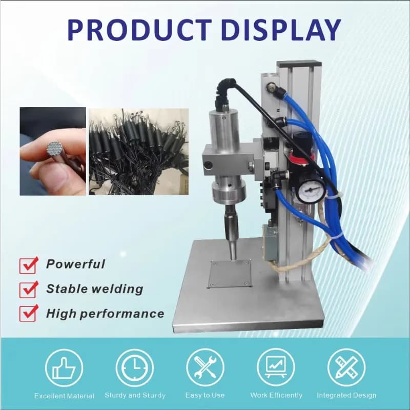 Benchtop Ultrasonic Spot Welder Suitable For Ultrasonic Welding Of Polyester Ribbon Lanyards Webbing And Velcro Straps