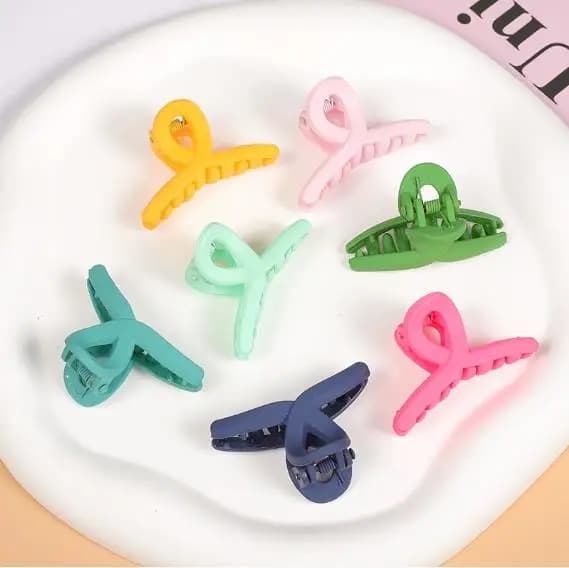 4.4CM New Solid Colour 3PCS/Set Candy Colour Small Cross Grip Clip Hairpin Barrettes for Kid Women Girl Accessories Headwear