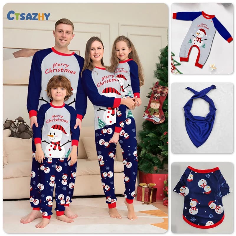 Abiti coordinati per la famiglia di Natale Madre Padre e bambini Pigiama da 2 pezzi Set Pigiama per la famiglia di Natale allentato casual per bambini
