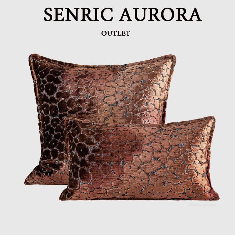 Moden Marrone Rossastro Leopardo Puntini Fodera per Cuscino Decorativo Lombare Federa 50x50 30x50cm Per La Casa Soggiorno Divano Letto