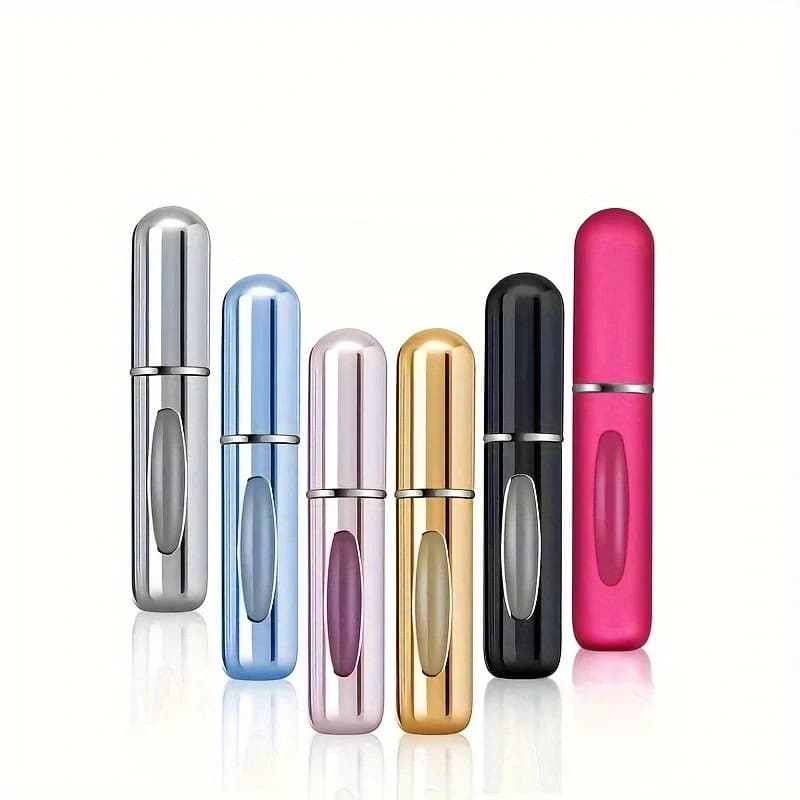 6-Pack 5ml Travel Size Spray Bottles Set Essential Oils & Aromatherapy Perfume Bottles Self-Priming Bottom Fill Portable