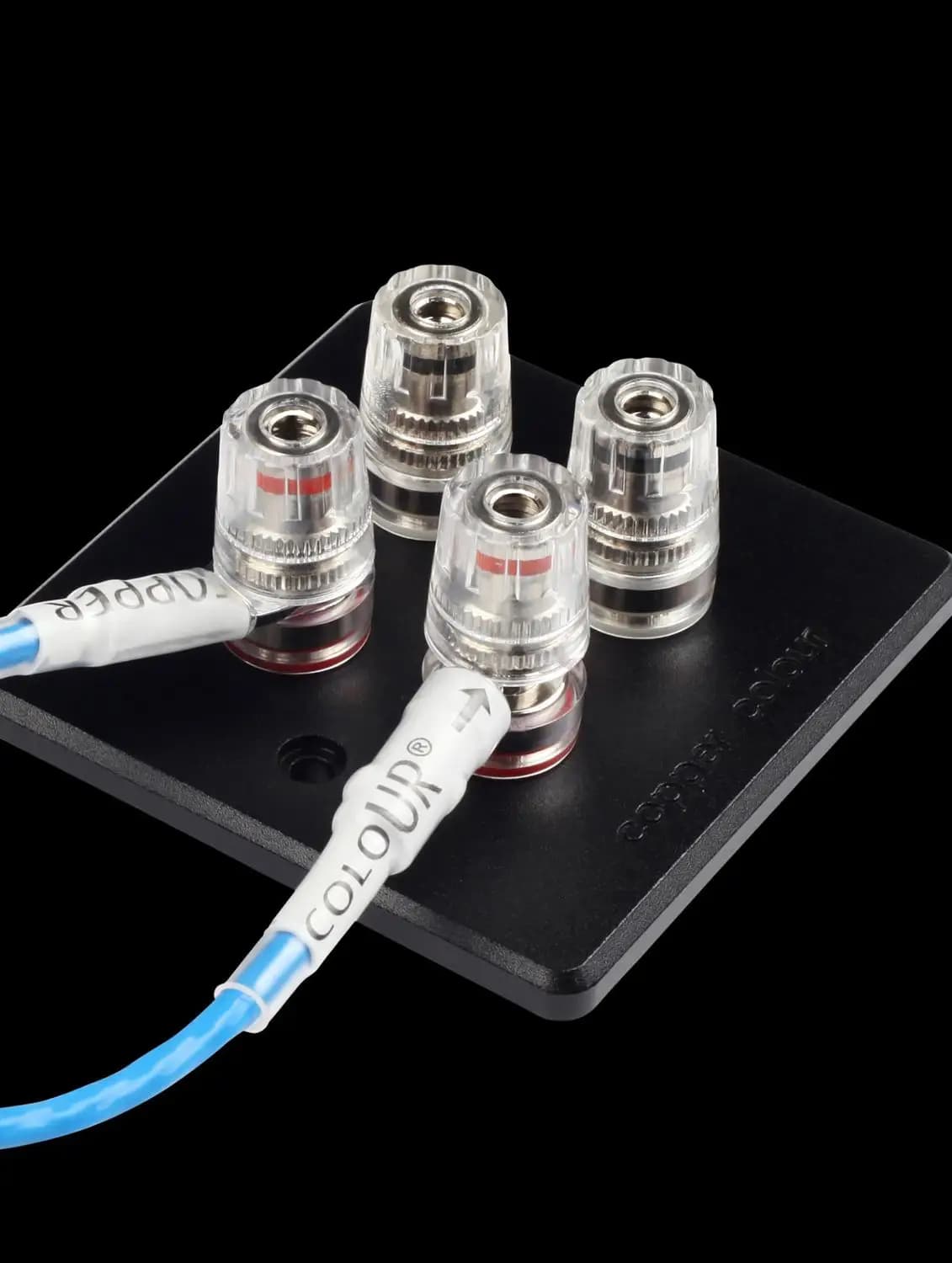 audiophile OCC SPEAKERS JUMPER CABLES CC Loudspeaker bridge cord a pair Customizable length CopperColour WHISPER SE