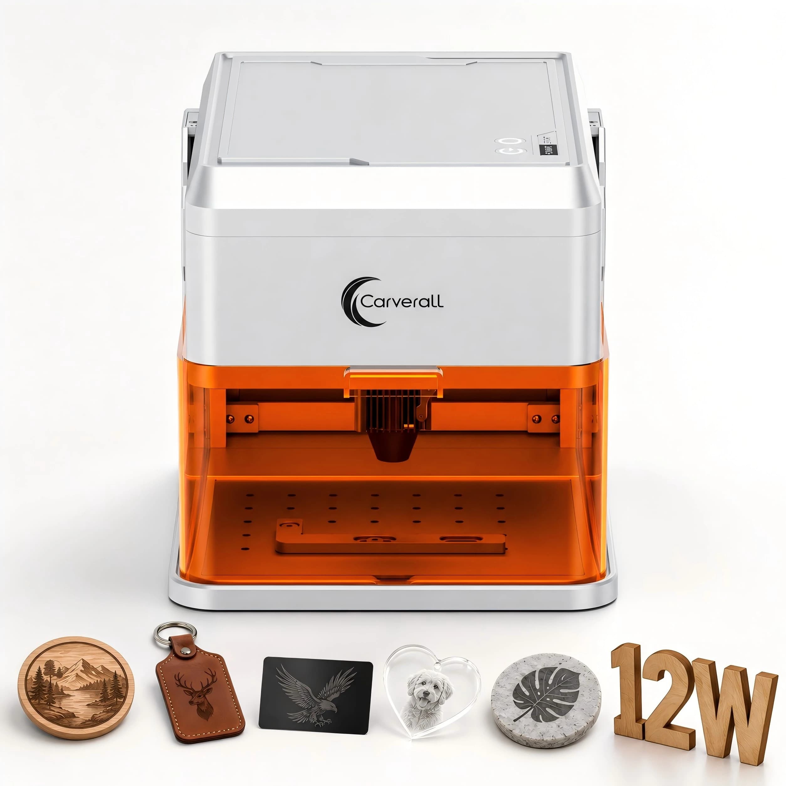 Laser Carverall Engraver with Camera, A1 Pro, Optical Power 7W/12W, Laser Diode CNC Machine, 600mm/s, Lightburn Support