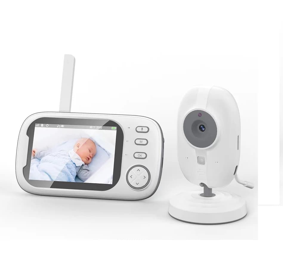 Nuovo Baby Monitor VB603 Pro 720p con Telecamera Wireless, Schermo da 3,5 Pollici, 2.4G, Comunicazione Bidirezionale, Rilevamento del Pianto, Suono e Temperatura