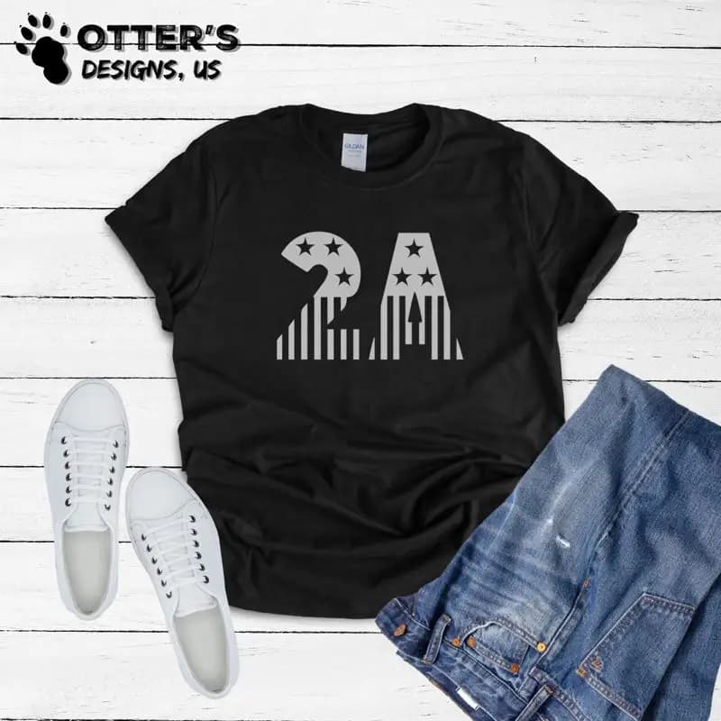 Secondo AmendmenT T Shirt Patriottica America 2A diritti di pistola Articolo 1117