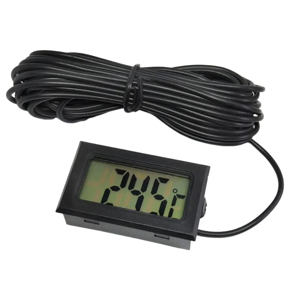Termometro Digitale TPM-10 con Schermo LCD, Sensore di Temperatura Multiuso per Acquari e Frigoriferi