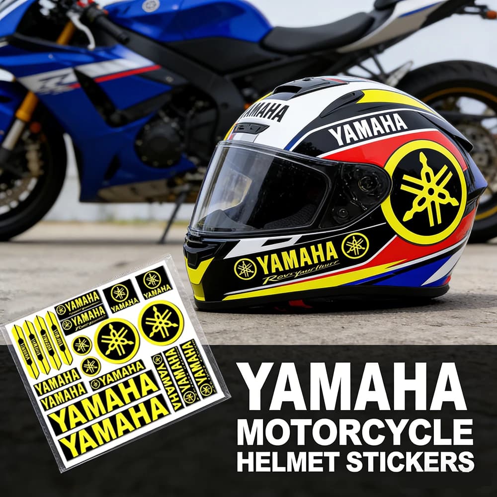 Adesivi Laterali per Moto Yamaha, Decorazioni in Vinile per Casco e Auto, Copertura per Graffi