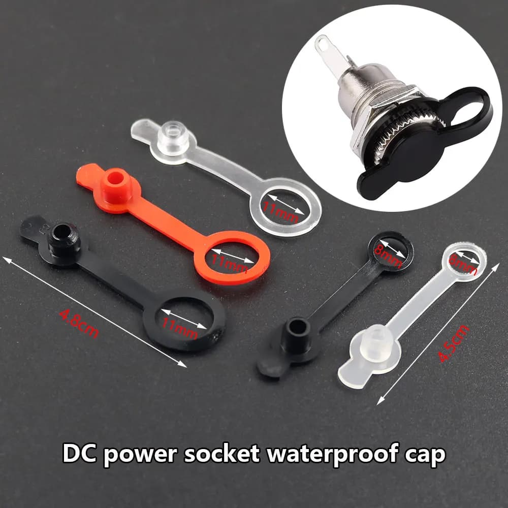 5/10/20/50 PZ Waterproof Power Cap DC 5.5*2.1mm 5.5*2.5mm Female Jack DC022 DC099 DC025m 8mm 11mm