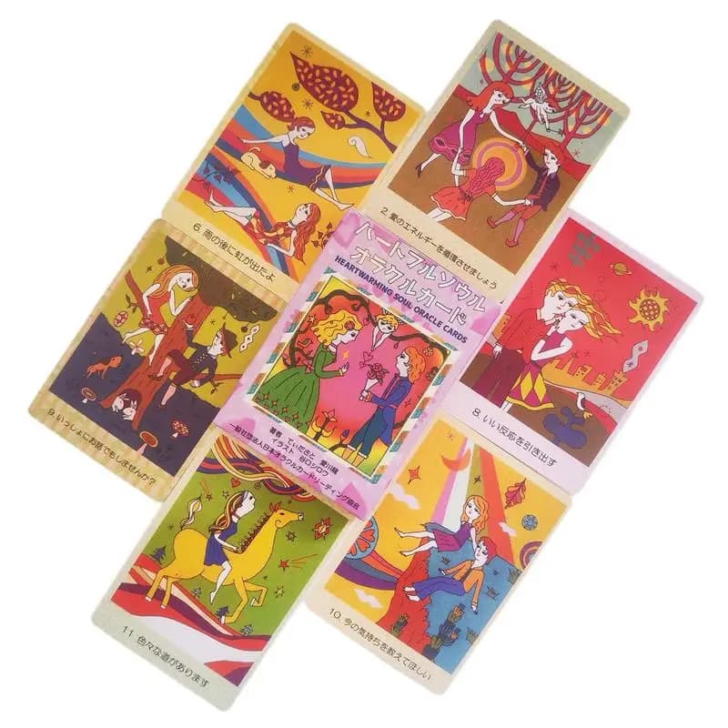 Hearttwaring Tarot Oracle Cards Deck versione giapponese tarocchi Oracle Cards for Mysterious divinazione Psychological Oracle Deck