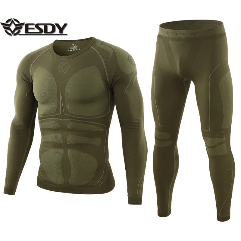 ESDY Outdoor Sports Functional Underwear A200 Men Warmth Fitness Training Clothing Wear-resistant Windproof Tactical Underwear