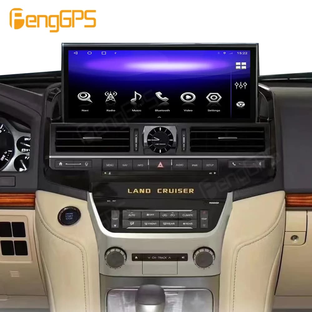 12.3 Inch Android 13 Car Radio CarPlay For Toyota Land Cruiser 2008-2020 Touch Screen Multimedia Player GPS Navigation Head Unit
