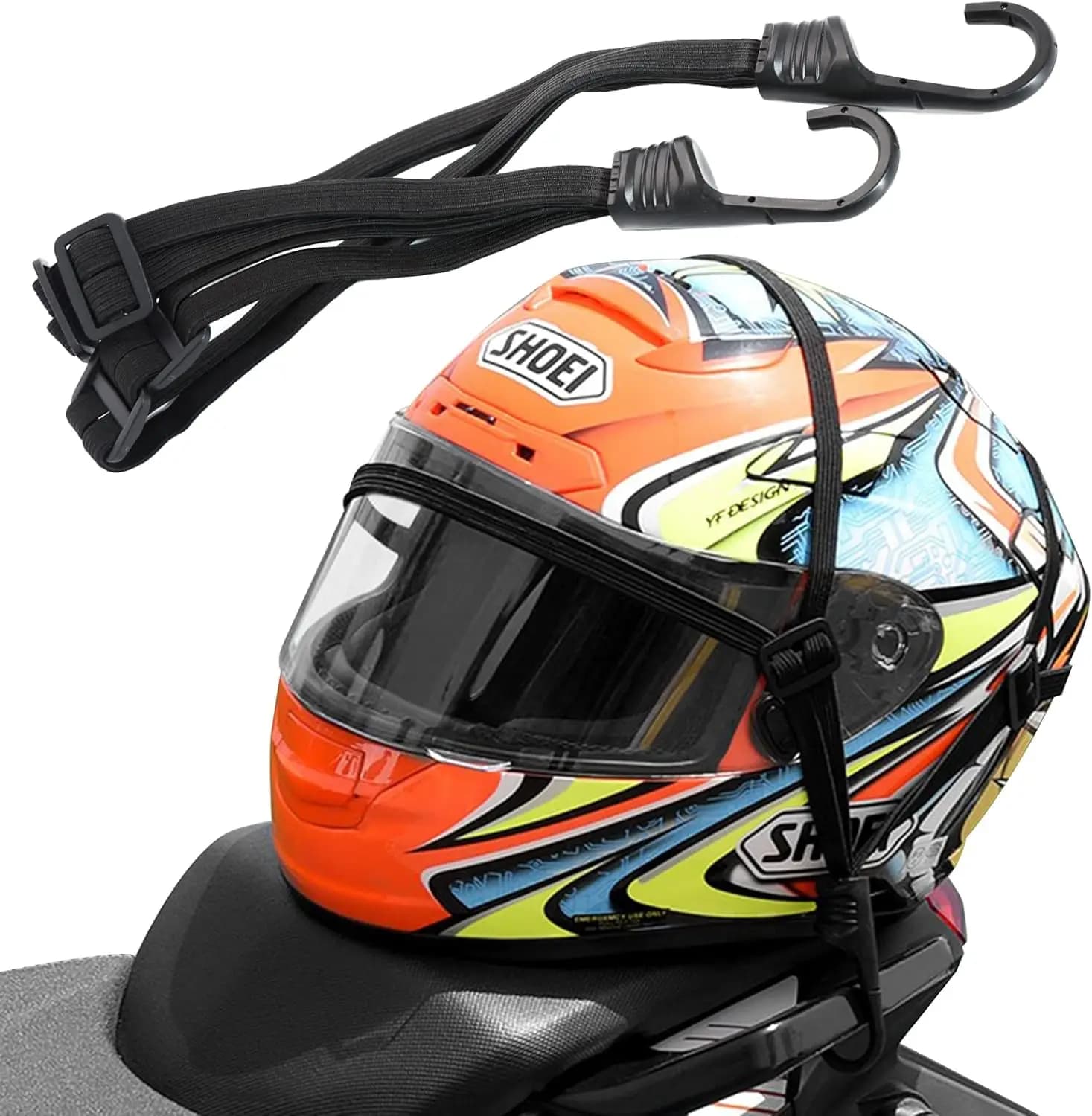 Motorcycle Helmet Straps Motorcycle Accessories Hooks Luggage Retractable Elastic Rope Fixed Strap Motos Helmet Luggage Net NEW