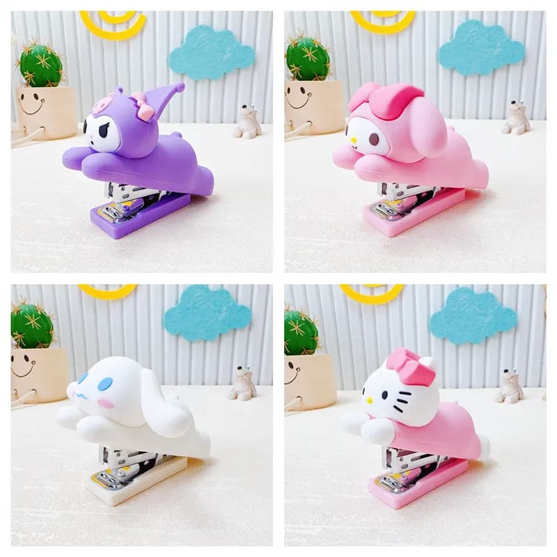 Cucitrice in Silicone a Forma di Personaggi Sanrio (Kuromi, My Melody) per Studio e Ufficio, di Grande Valore e Portatile