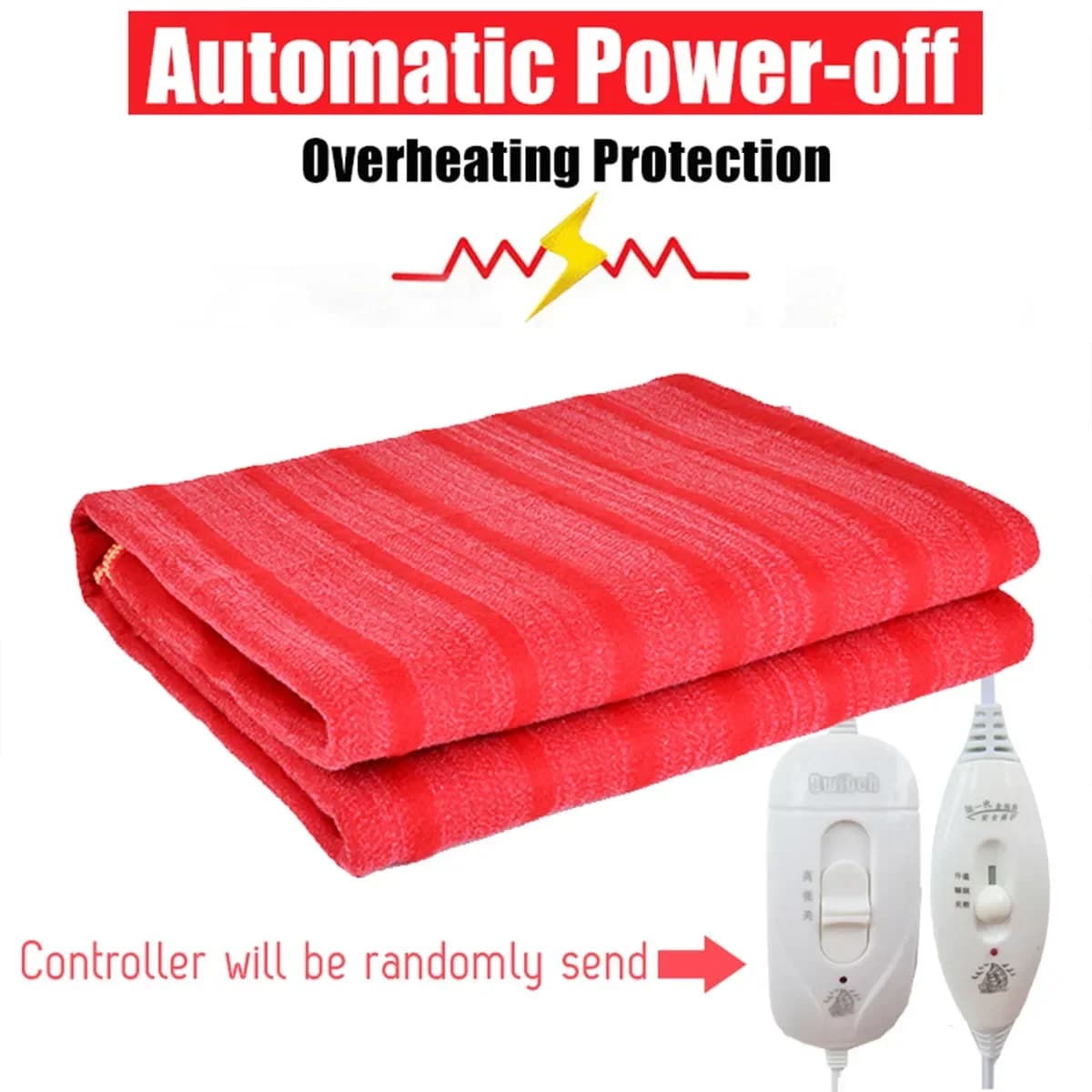 145x65cm Heated Blanket Thermostat Heating Blanket Warm Pad 220V 110V Electric Blanket Heater Winter Home Single Body Warmer