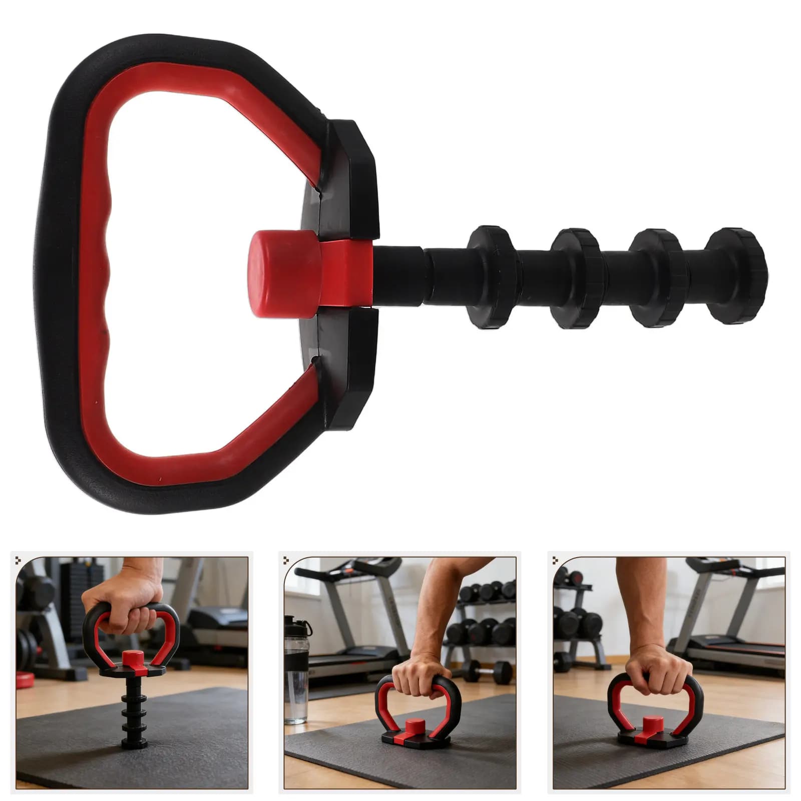 Heavy Duty Kettlebell Handle Core Grip Dumbbell Converter Home Strength Training Kettlebell Attachment Weight Plate Exercise