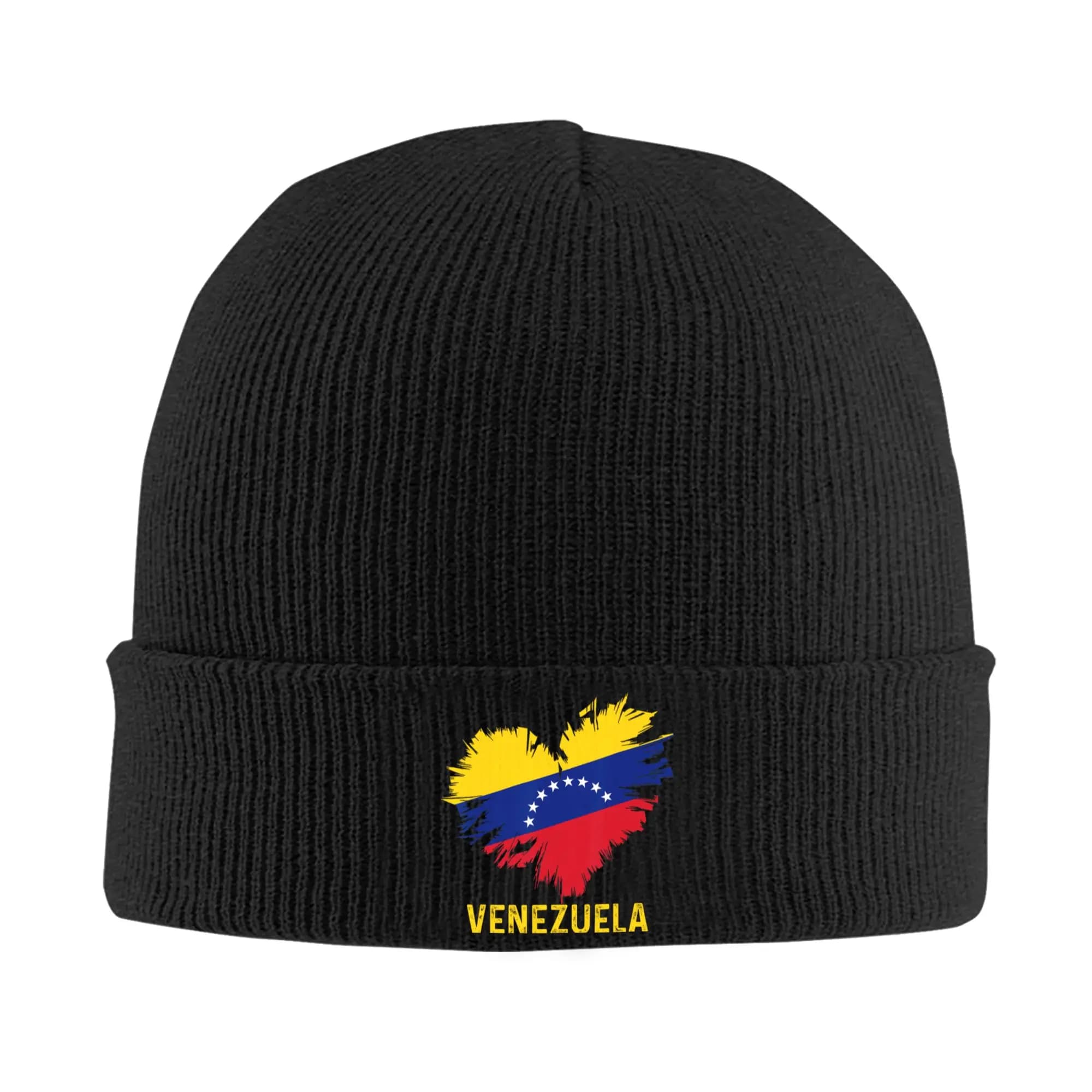 Cappello con Bandiera del Venezuela a Forma di Cuore, Berretto Invernale Autunnale, Nuovo Cappello Unisex in Acrilico Lavorato a Maglia
