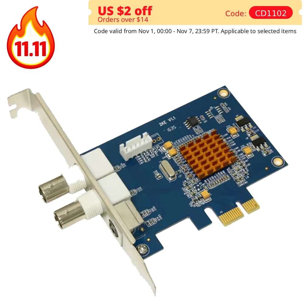 Per scheda di acquisizione Video SV2000E PCI E con supporto per lo sviluppo SDK completo formato Windows 7/8/10 32/64 Linux OS PAL NTSC