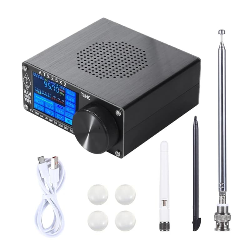 ATS25X2 Ricevitore di scansione dello spettro FM/LW/MW/SW/SSB a banda intera Ricevitore stereo touch screen WIFI FM RDS APP Rete