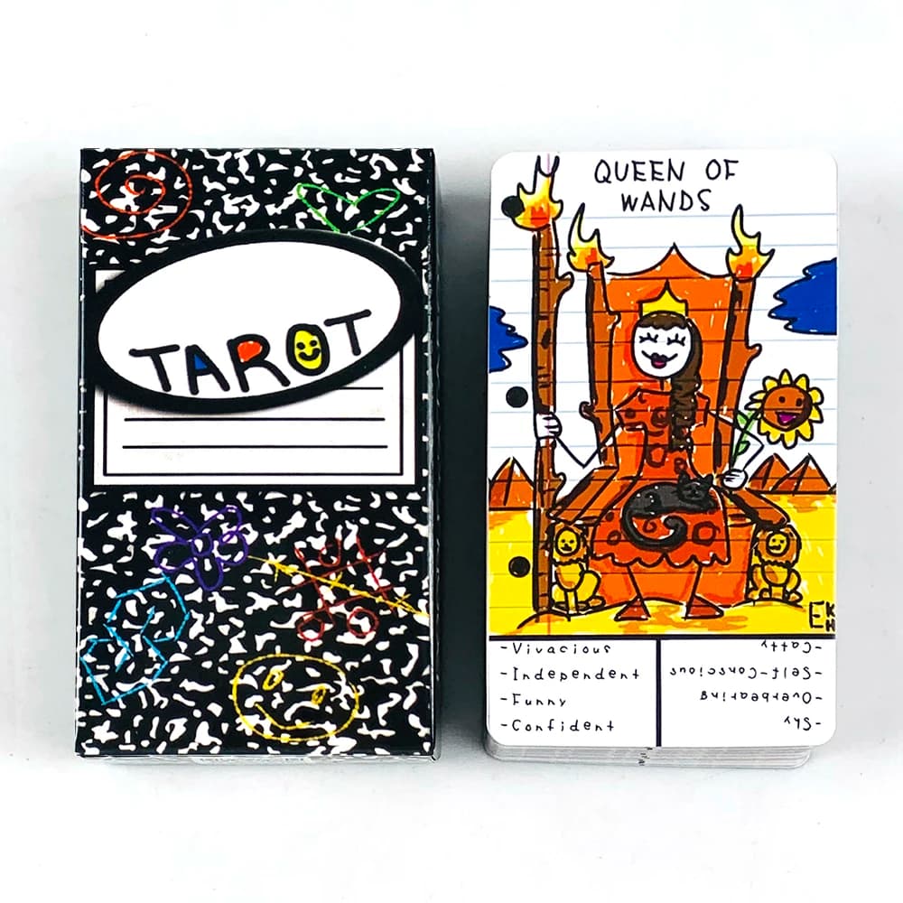 Carte dei tarocchi A 78 pezzi Carte Visioni inglesi Edizione di divinazione del destino Borad Giochi Giochi di Halloween e Natale