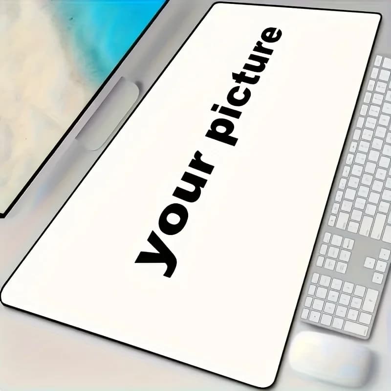 Tappetino per mouse e tappetino da scrivania personalizzato con foto/testo - Base antiscivolo adatta per gaming, computer da ufficio, programmatori