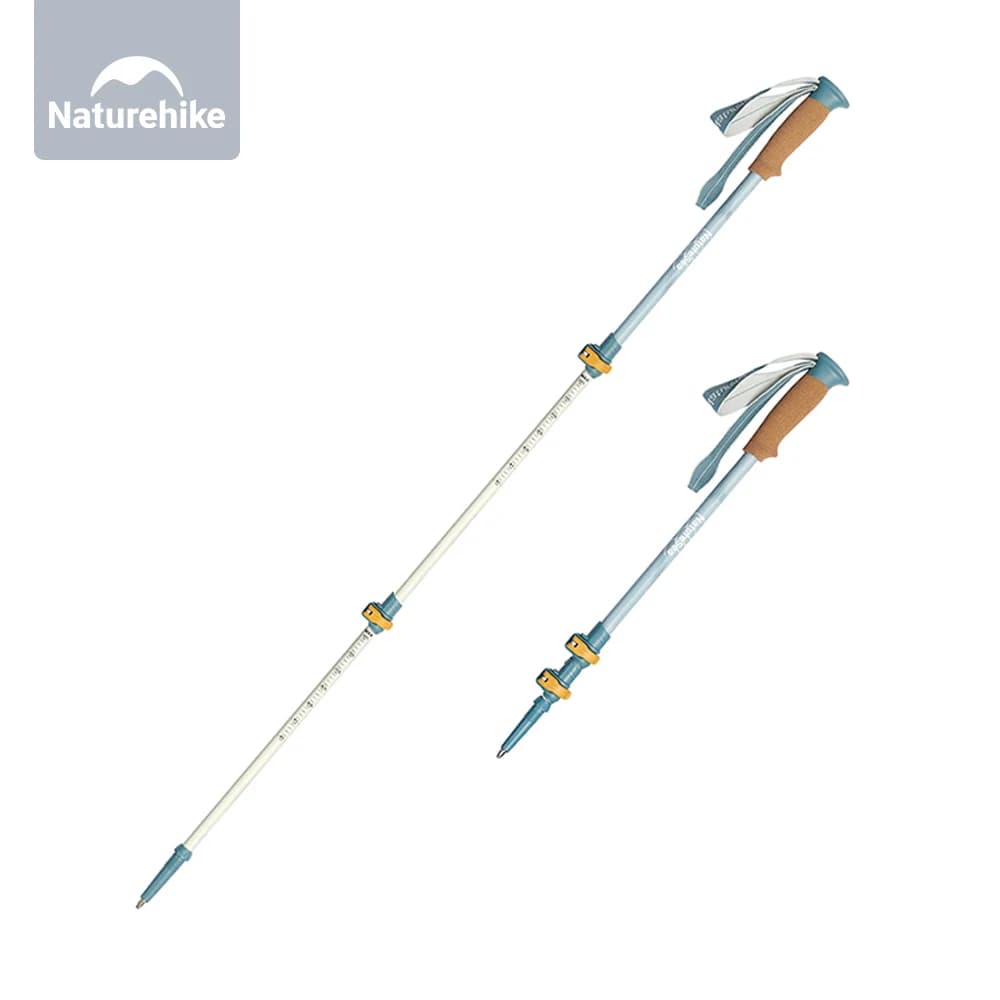 Women's Naturehike Ultralight Trekking Sticks, Ecological Walking Sticks, Hiking and Climbing, 3 Section Aluminum Telescopes.
