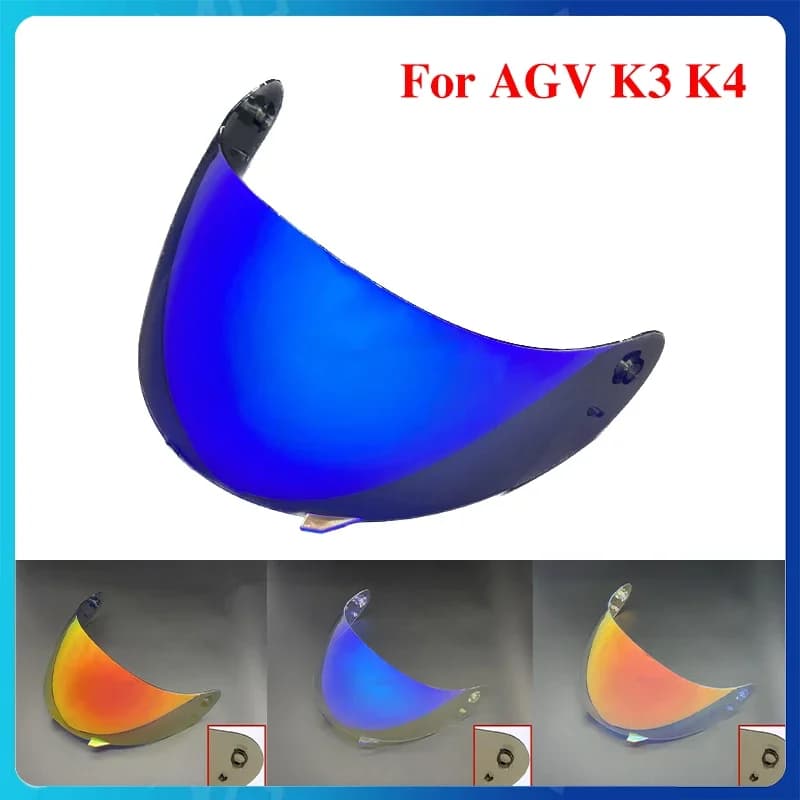 Lente per casco moto per AGV K4 K3 Visiera per casco Parabrezza Scudo Occhiali Visiera Accessori per casco (Non adatto per K3 E2206)