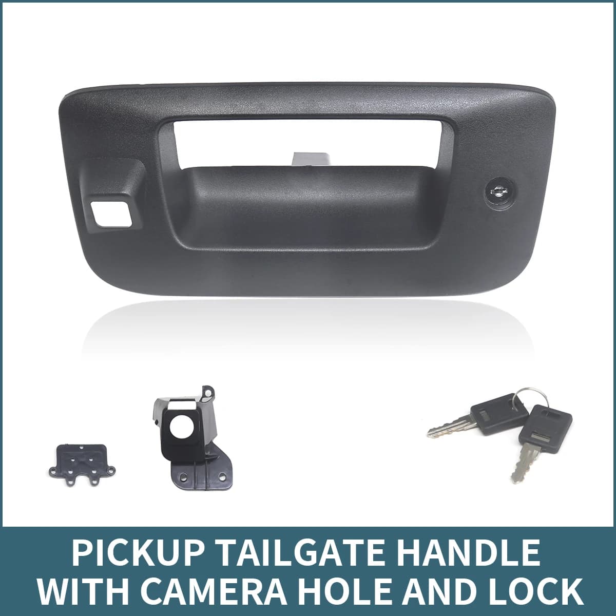 Maniglia per portellone posteriore con kit foro per fotocamera e serratura per Chevrolet Silverado GMC Sierra 1500 2500 3500 2007-2013 22755305