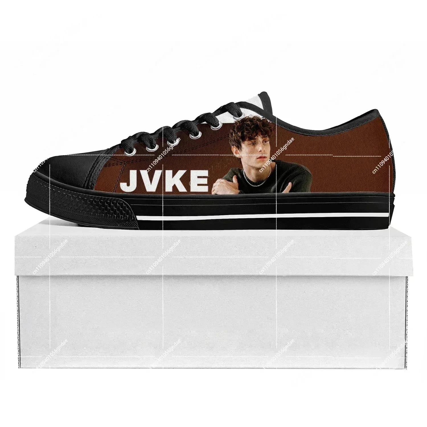 JVKE Sneakers Basse Popolari Singer Pop in Tela per Uomo, Donna e Adolescente, Scarpe Casual da Coppia Personalizzabili