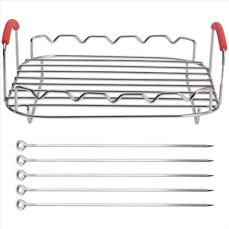 CLIM-9 Inch Stainless Steel Air Frying Grid Versatile Square Roasting Grid with Spices Bakery Tray Air Fryers Support