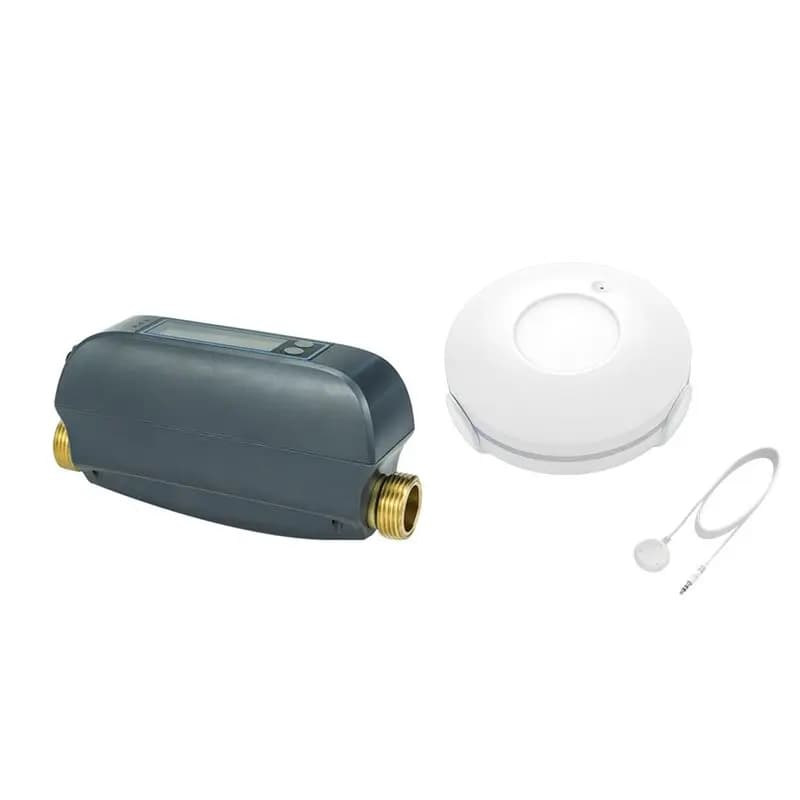 ELEG-Tuya Smart Wifi Water Flow Meter Built-In Rechargeable Battery Shutoff Valve For DN20 3/4-Inch Pipe Diameter US PLUG