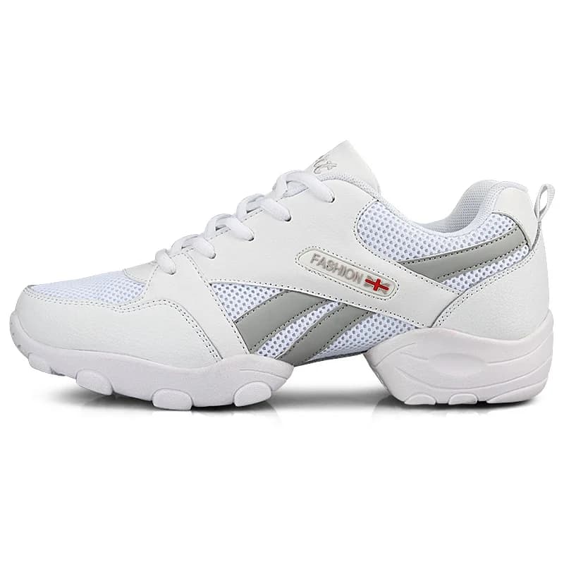 Men's Dance Sneakers Breathable Mesh Split Sole Modern Jazz Hip Hop Dance Shoes 602