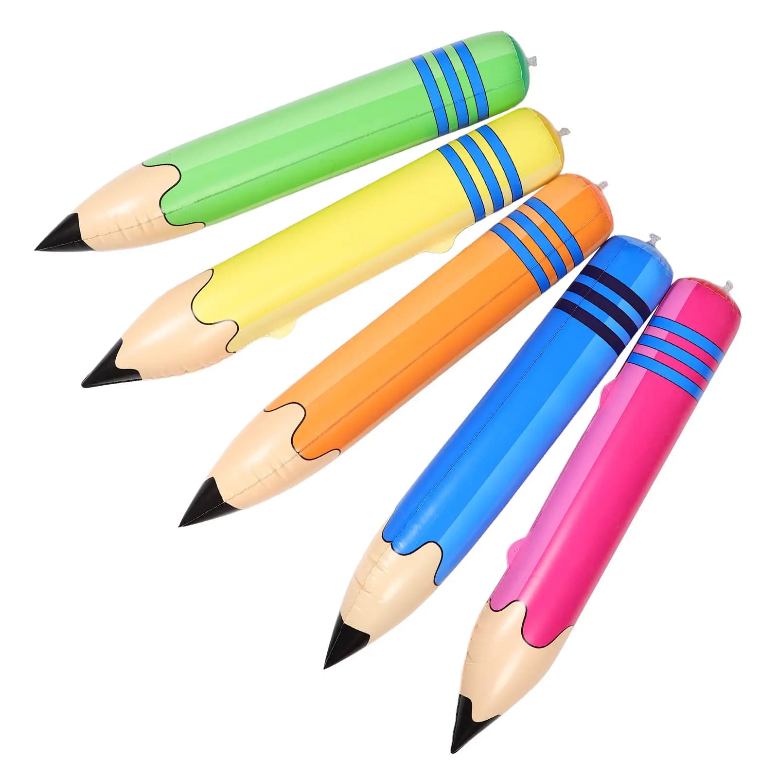 Giant Inflatable Pencil 5 Piece Set PVC Classroom Teaching Aid Kids Party Game Prop Back to School